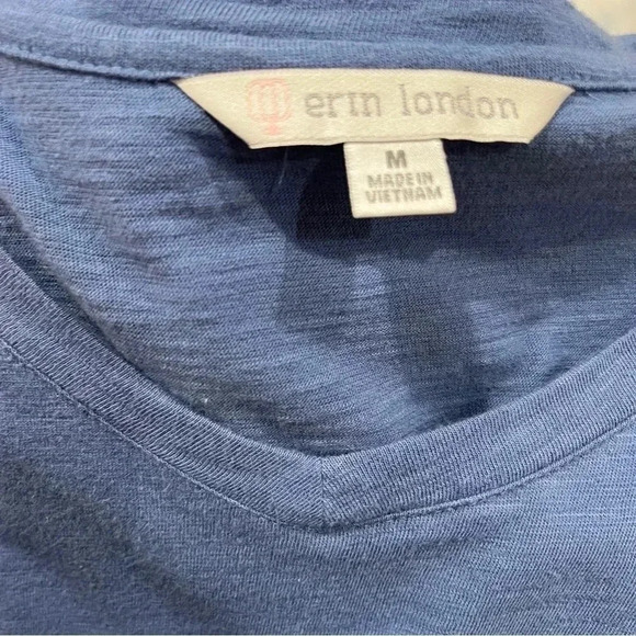 Erin London Blue Ruffle and button detailing popover long sleeve shirt - Picture 9 of 9